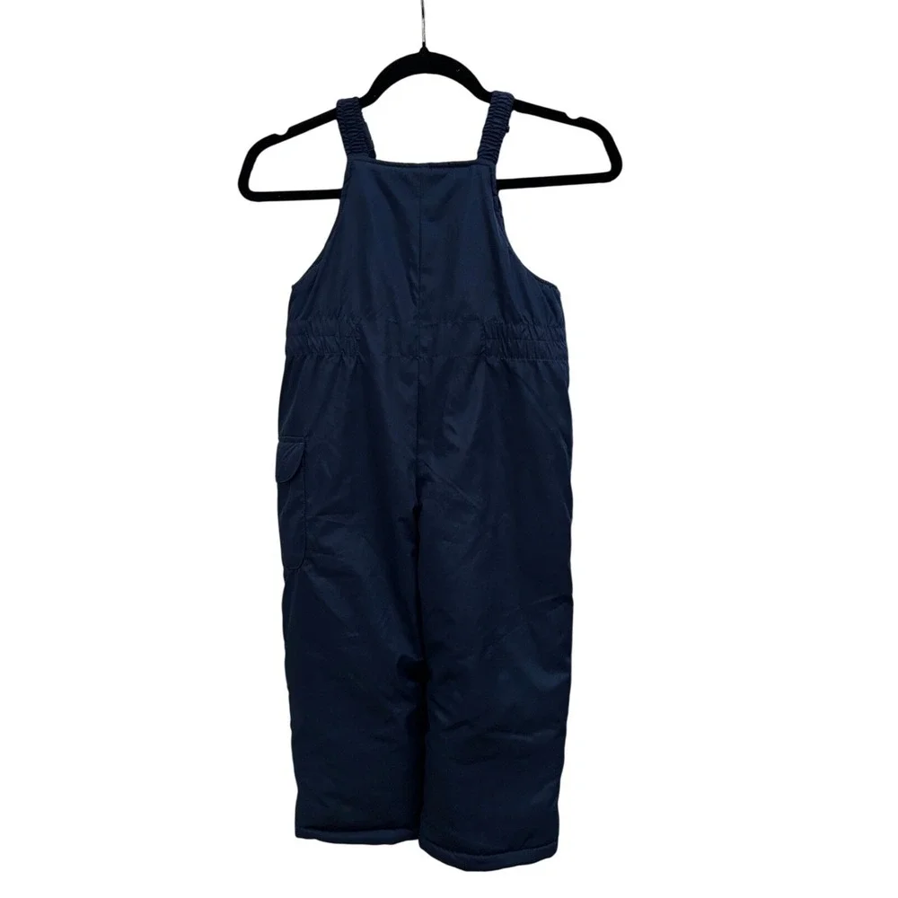 Carters Navy Blue Insulated Snow Bib Overalls Size 4 Kids Winter Ski‎ Pants